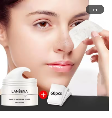 LANBENA Nose Blackhead Remove Mask Nose Strips Remove Blackheads Pores Black Dot Remover Acne Peel Mask Cleaning Patch Skin Care