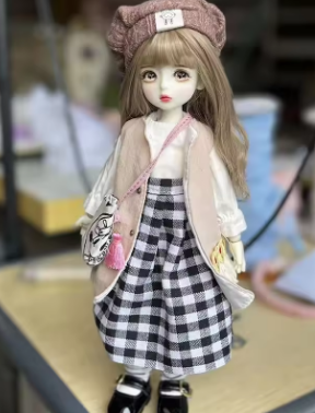 Full Set 1/6 BJD Doll Fashion Suit 30CM Doll with 3 Pair Eyes Blythe Doll Kids Girls Toy Gift ( Open Head)