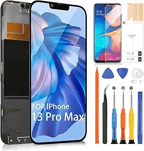 Screen Replacement for iPhone 13 Pro Max LCD Display for iPhone 13 ProMax A2643,A2484,A2641,A2644,A2645 3D Touch Display Digitizer LCD Screen Replacement Kits(Incell)