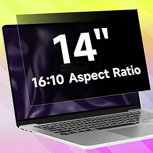 14 Inch 16:10 Laptop Privacy Screen Filter, Anti Blue Light Glare & Anti Scratch Computer Privacy Shield for 14" with 1920x1200 Aspect Ratio Laptop